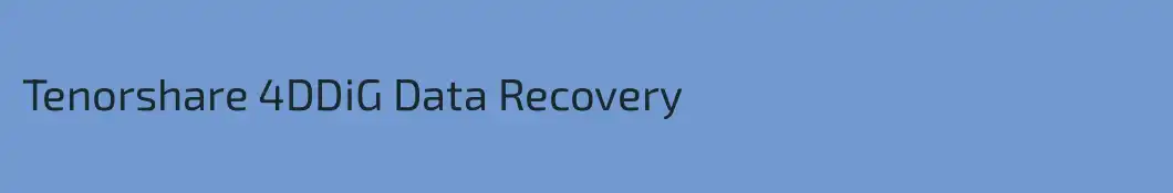 Tenorshare 4DDiG Data Recovery
